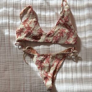 Rip Curl Pink and Cream Bikini